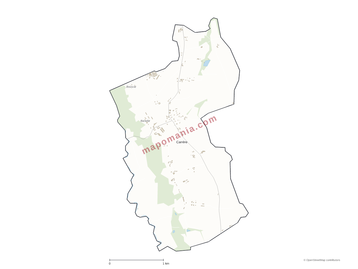 Carte de Carrère à personnaliser
