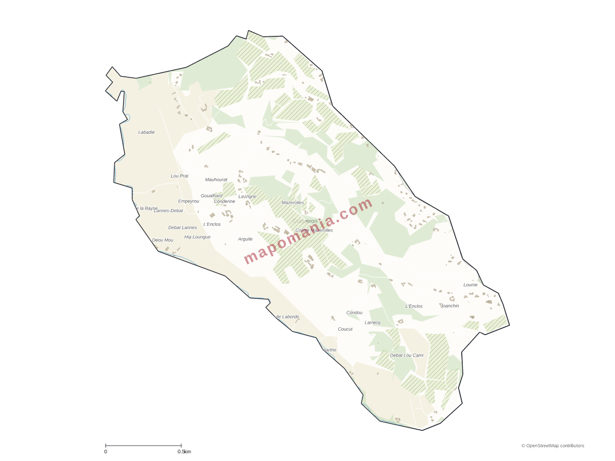Carte de Cuqueron à personnaliser