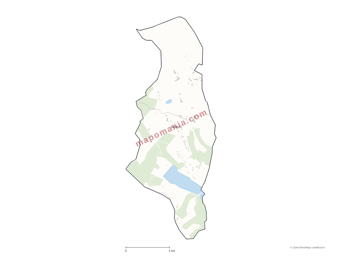Carte de Doazon à personnaliser