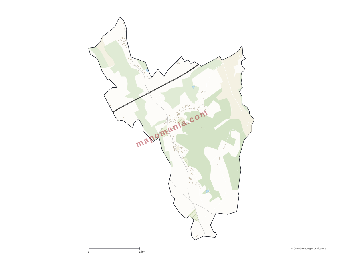 Carte de Doumy à personnaliser