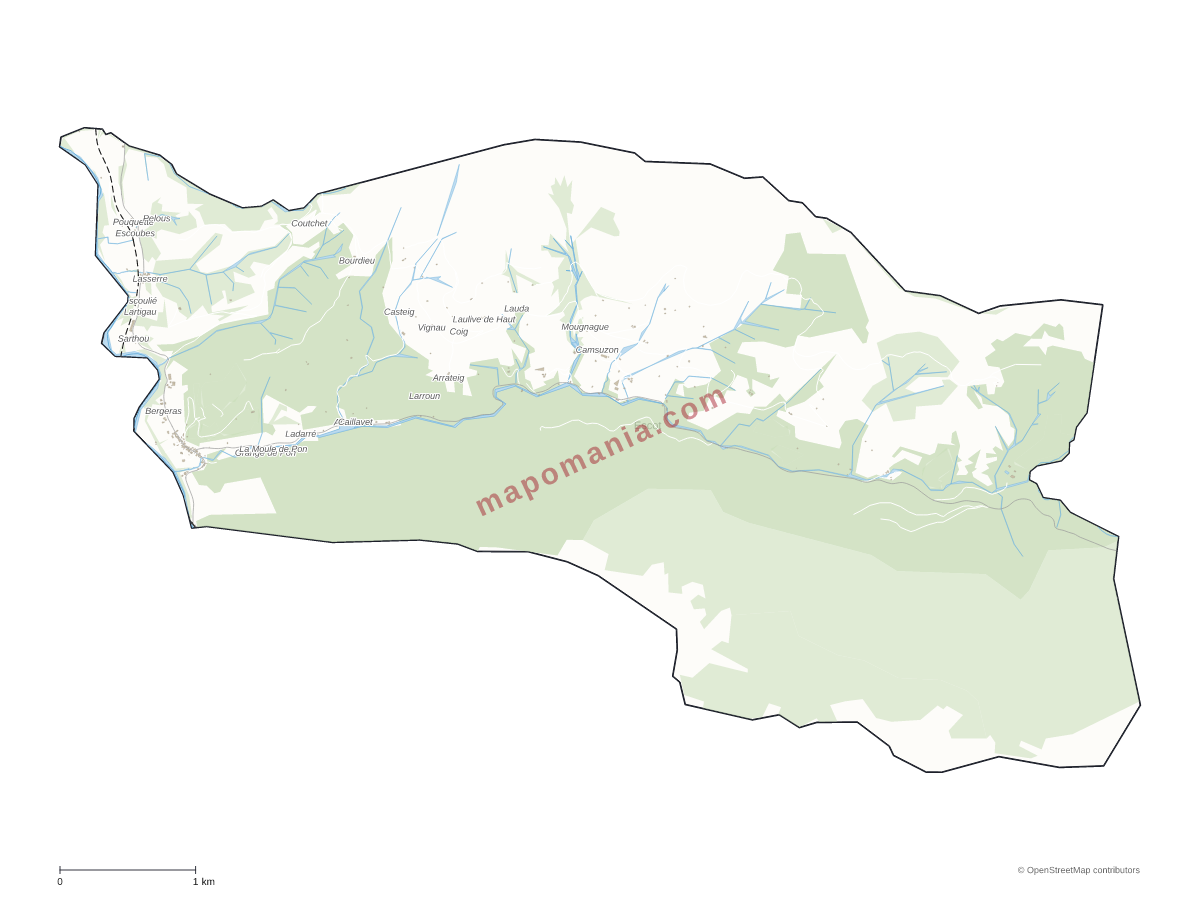 Carte de Escot à personnaliser