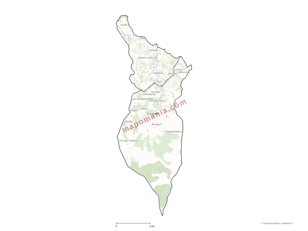 Carte de Espelette à personnaliser