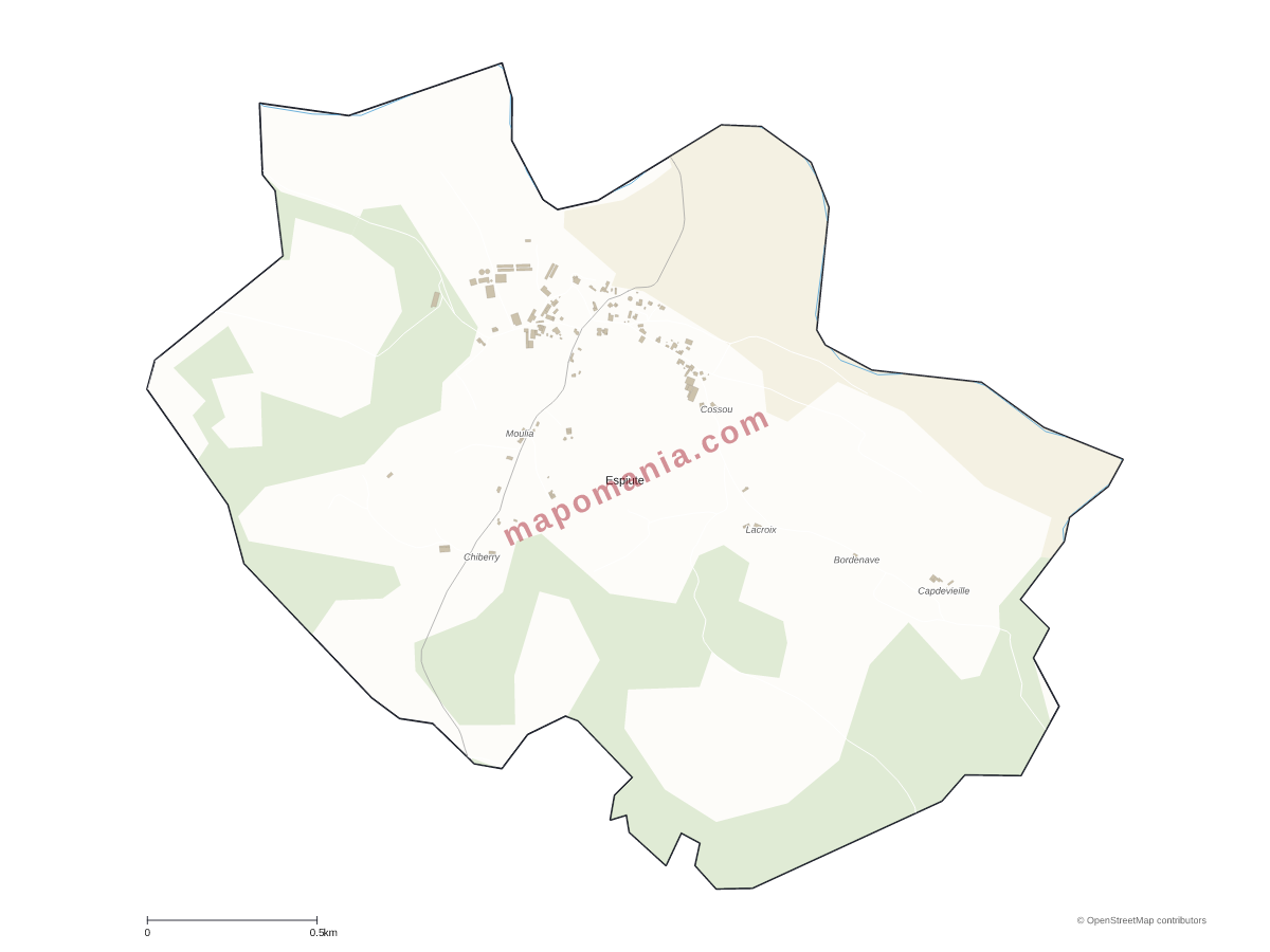 Carte de Espiute à personnaliser