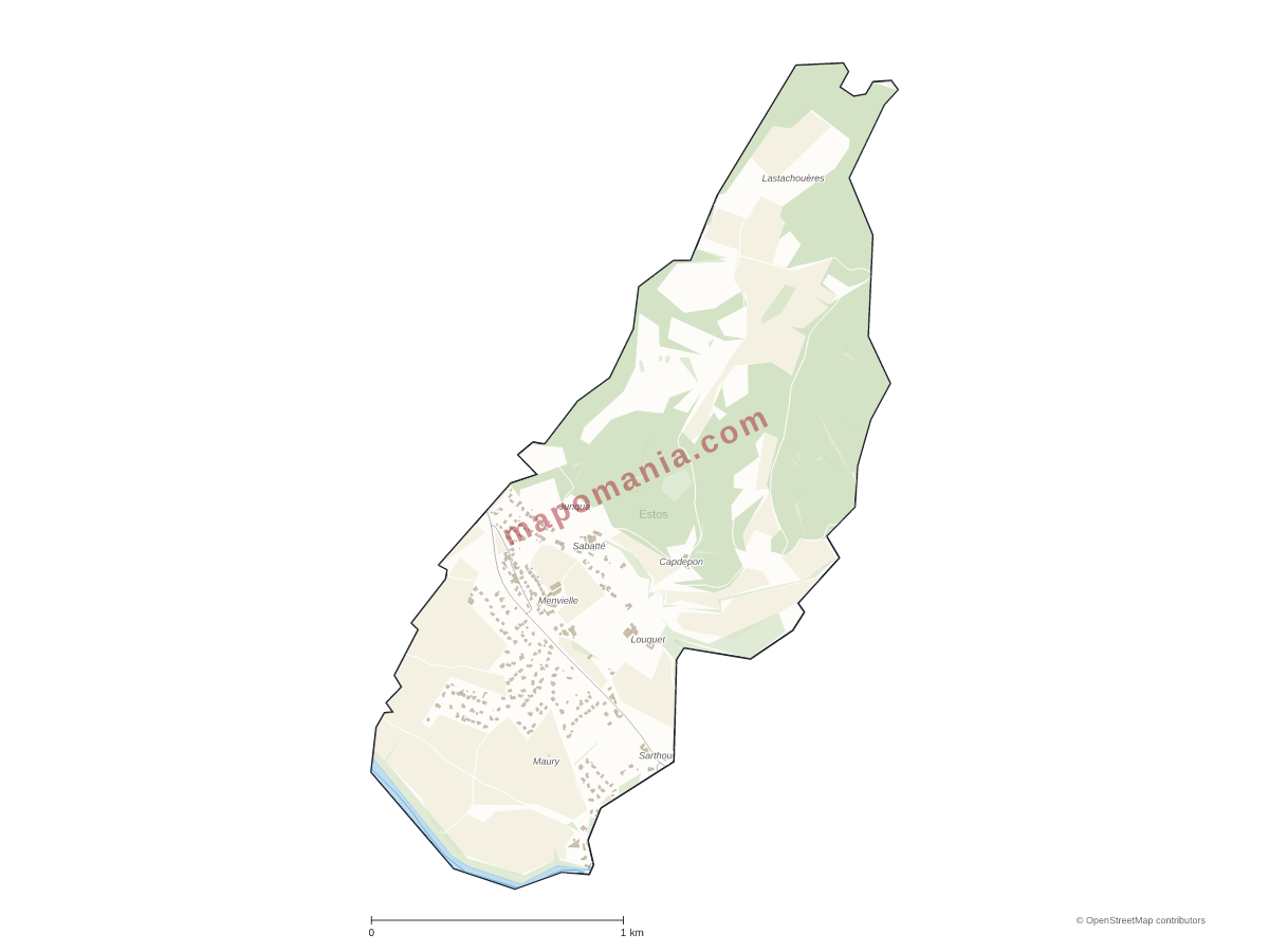 Carte de Estos à personnaliser