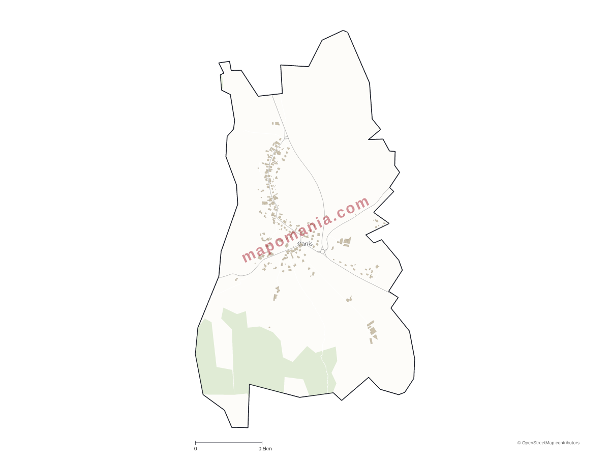 Carte de Garris à personnaliser