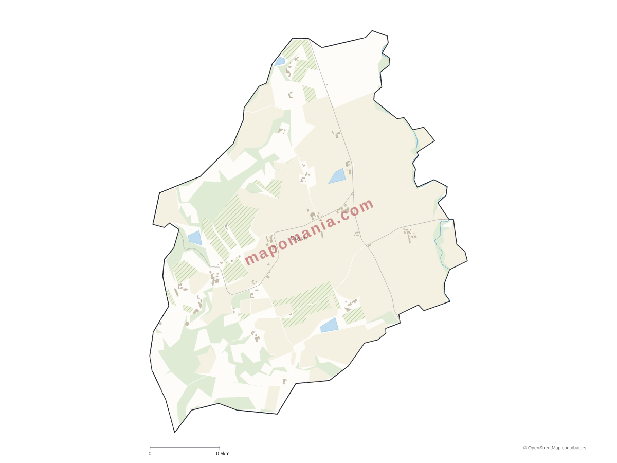 Carte de Gayon à personnaliser