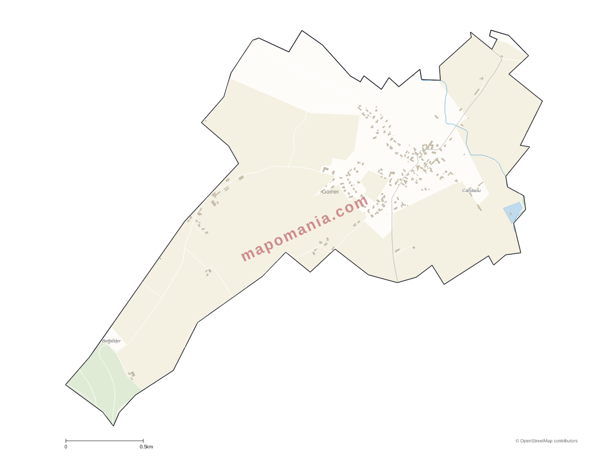Carte de Gomer à personnaliser