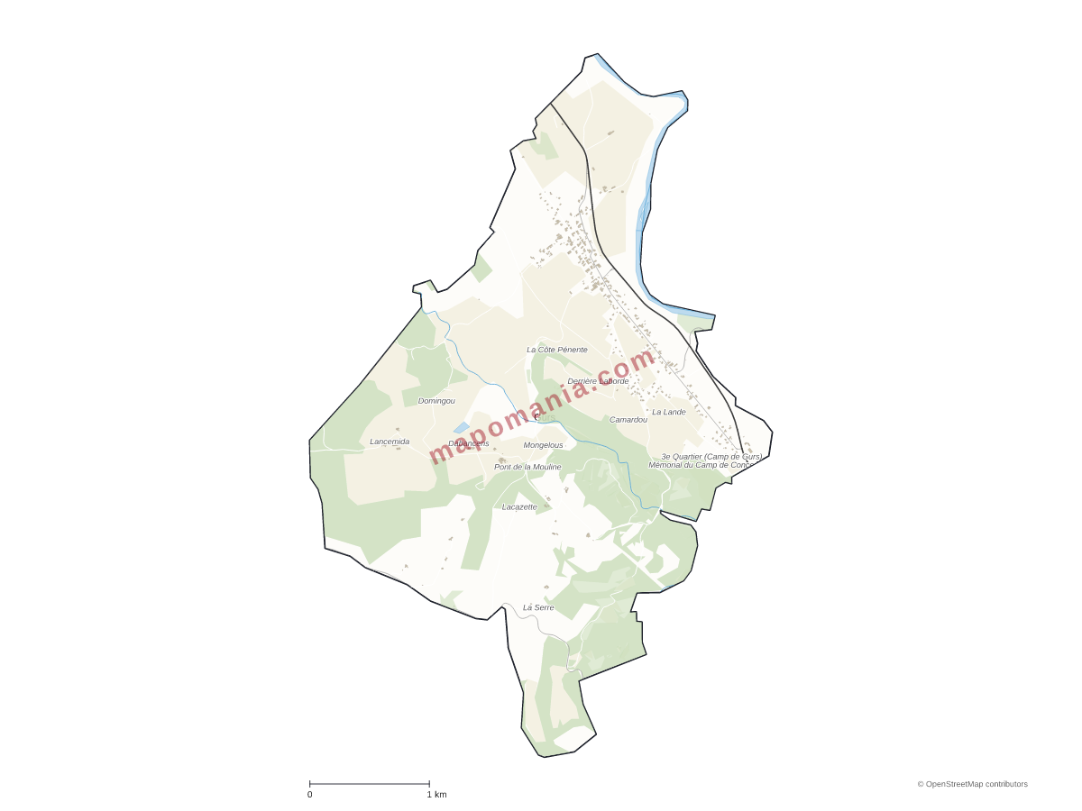 Carte de Gurs à personnaliser