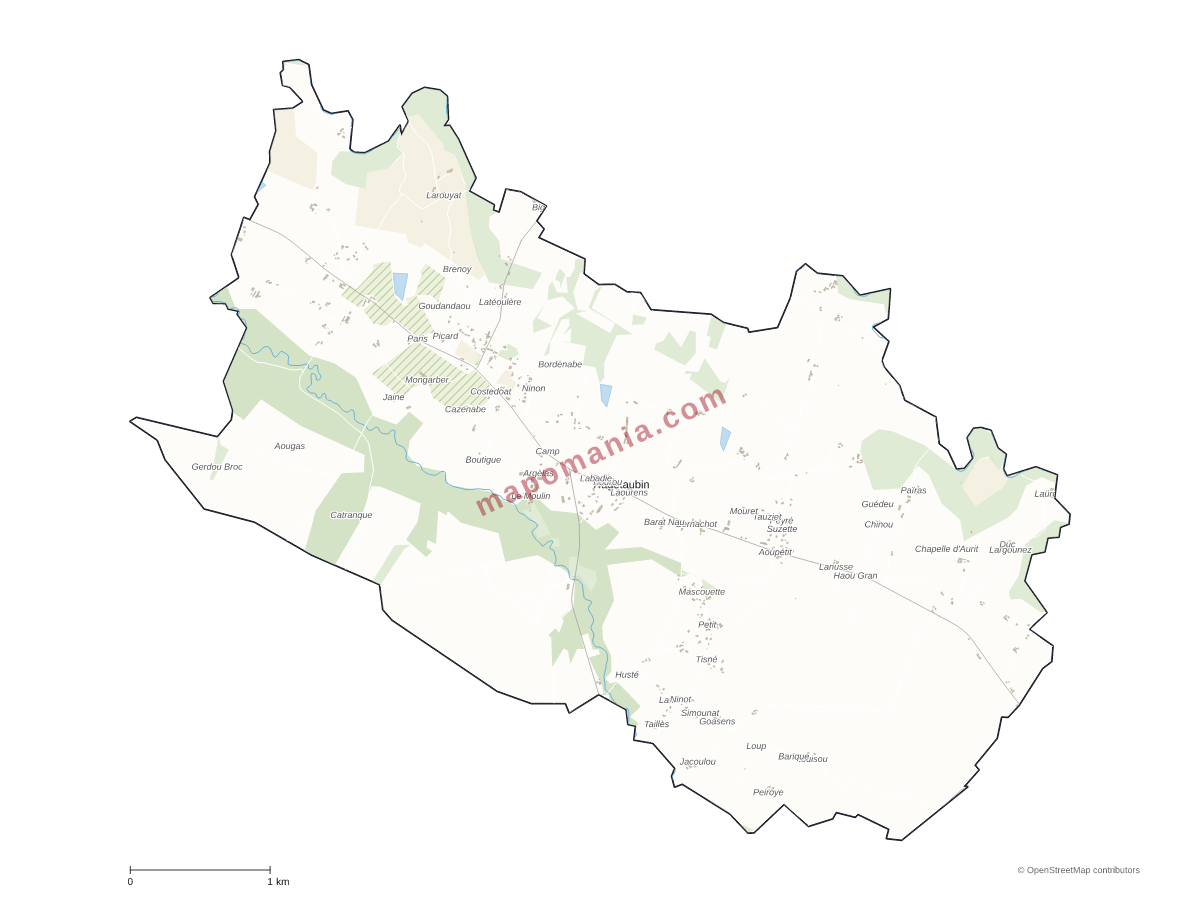 Carte de Hagetaubin à personnaliser