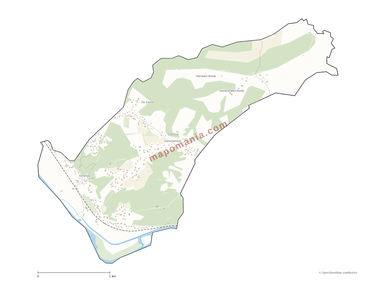 Carte de Halsou à personnaliser