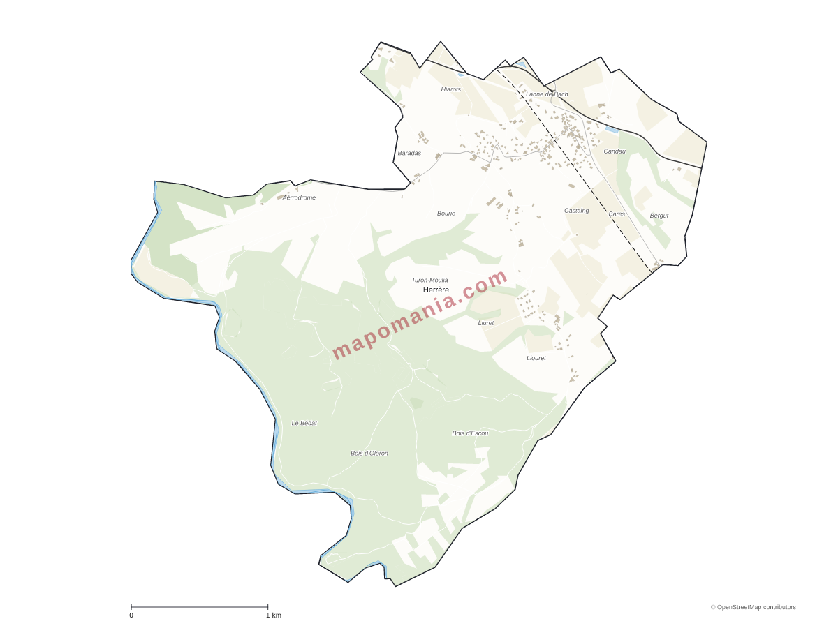 Carte de Herrère à personnaliser