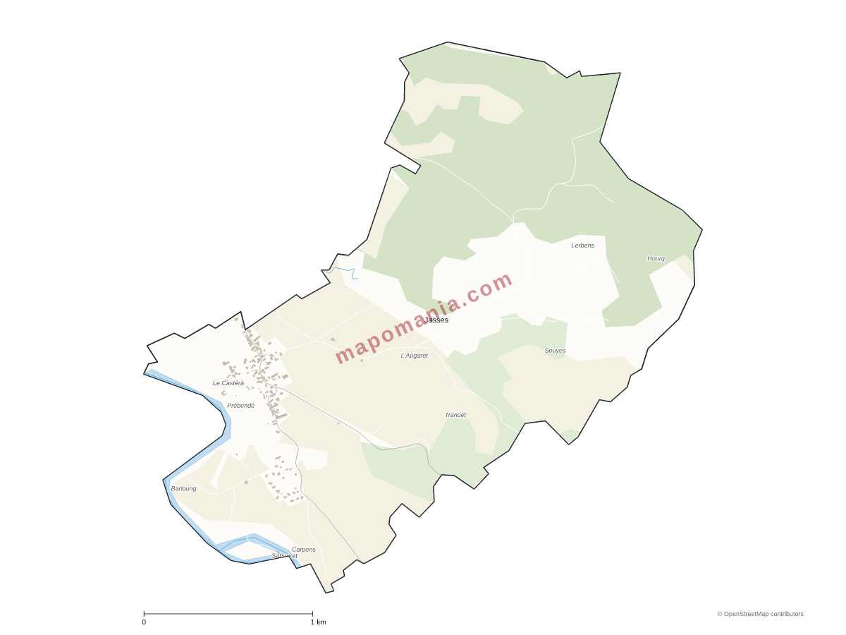 Carte de Jasses à personnaliser