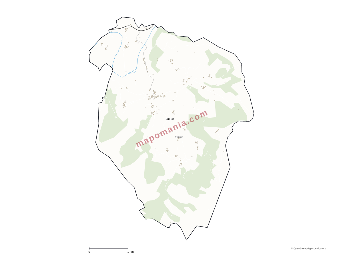Carte de Juxue à personnaliser