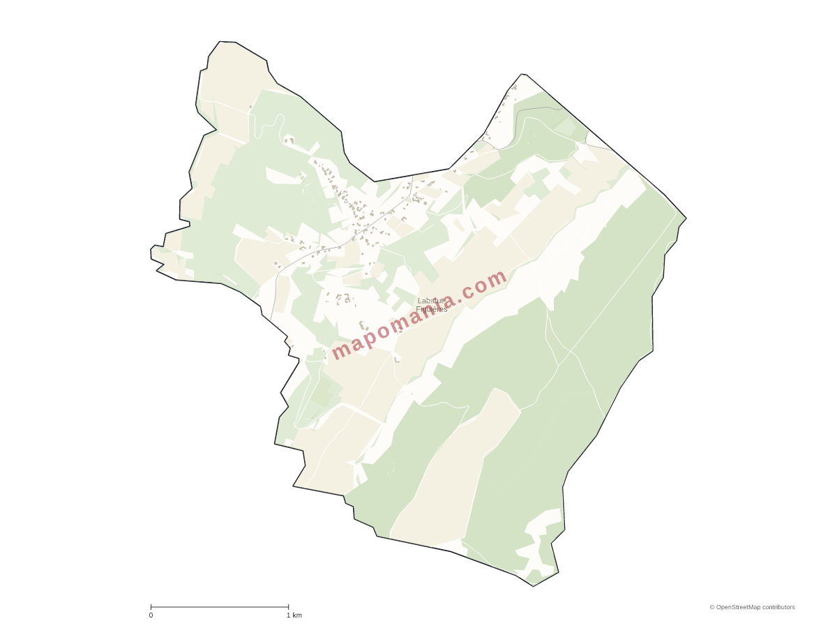 Carte de Labatut-Figuières à personnaliser