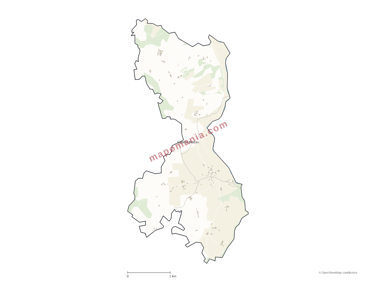 Carte de Labets-Biscay à personnaliser