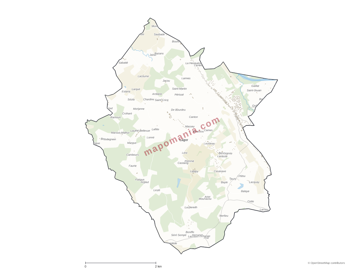 Carte de Lagor à personnaliser