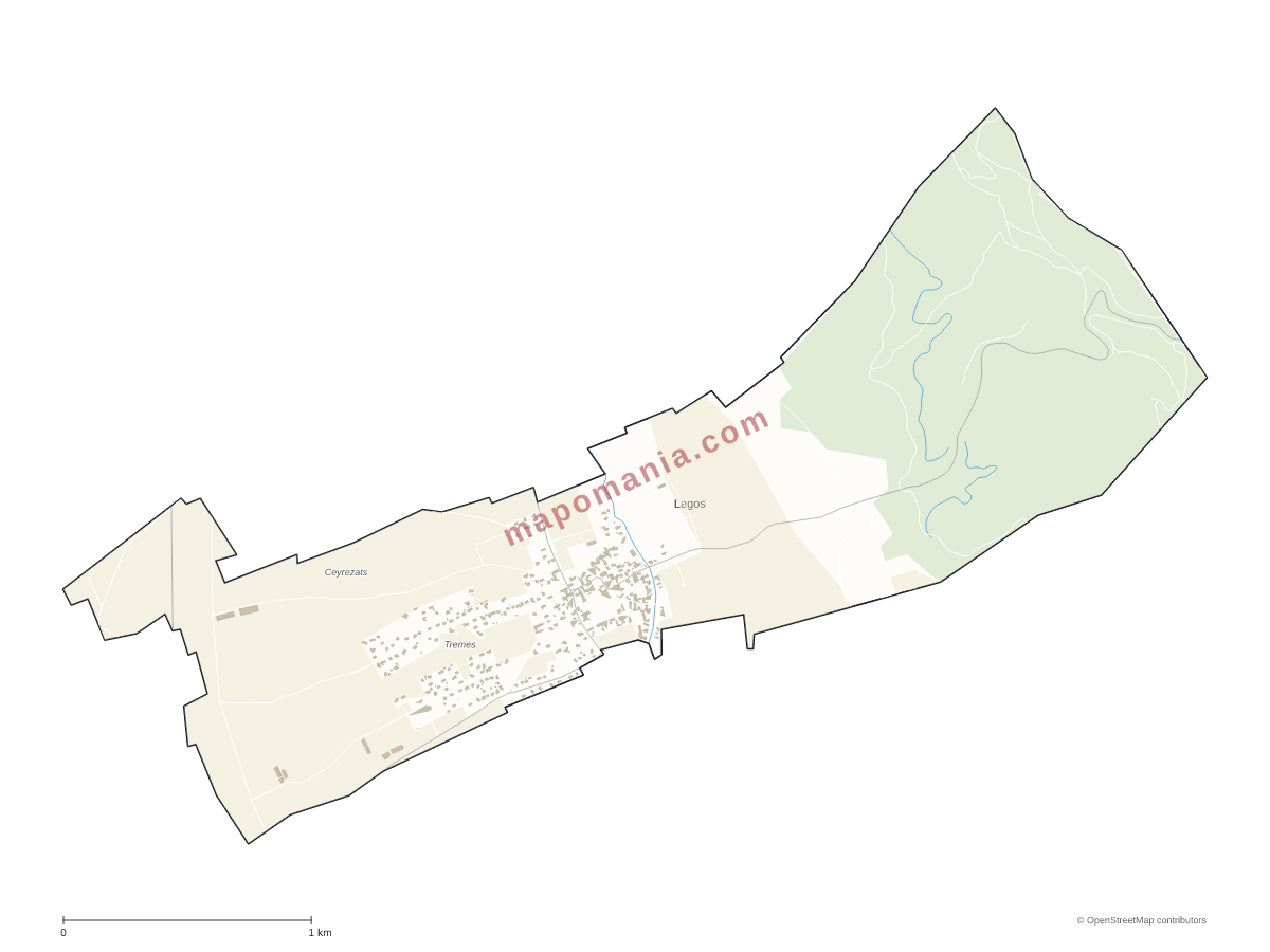 Carte de Lagos à personnaliser