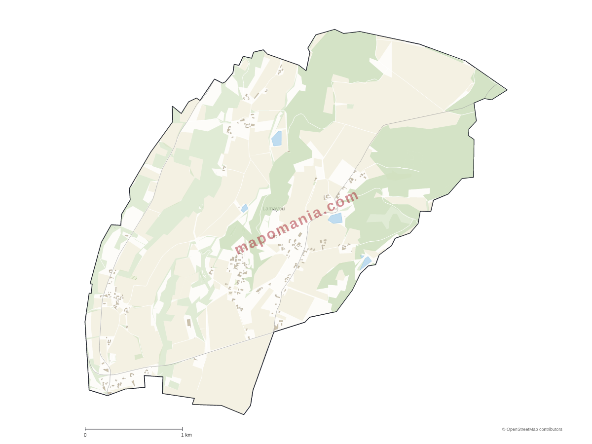 Carte de Lamayou à personnaliser