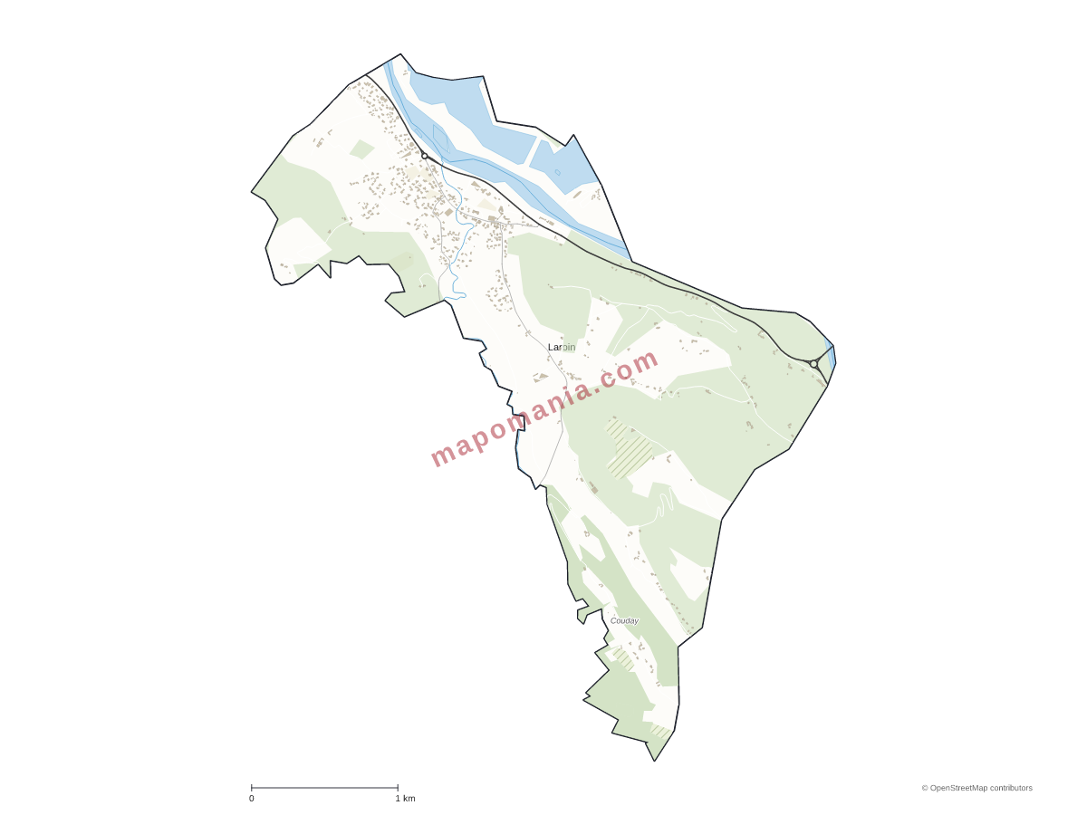 Carte de Laroin à personnaliser