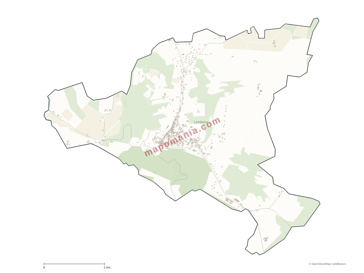 Carte de Lembeye à personnaliser