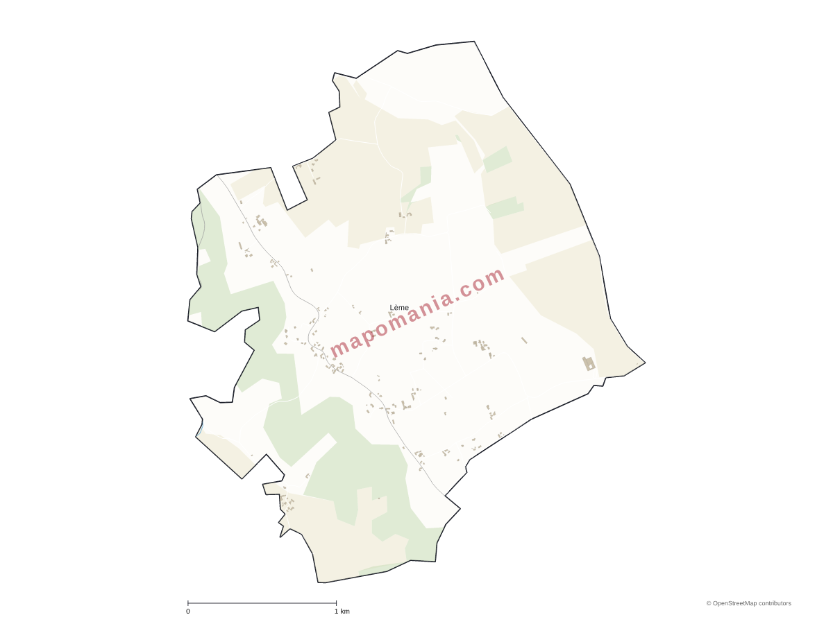 Carte de Lème à personnaliser