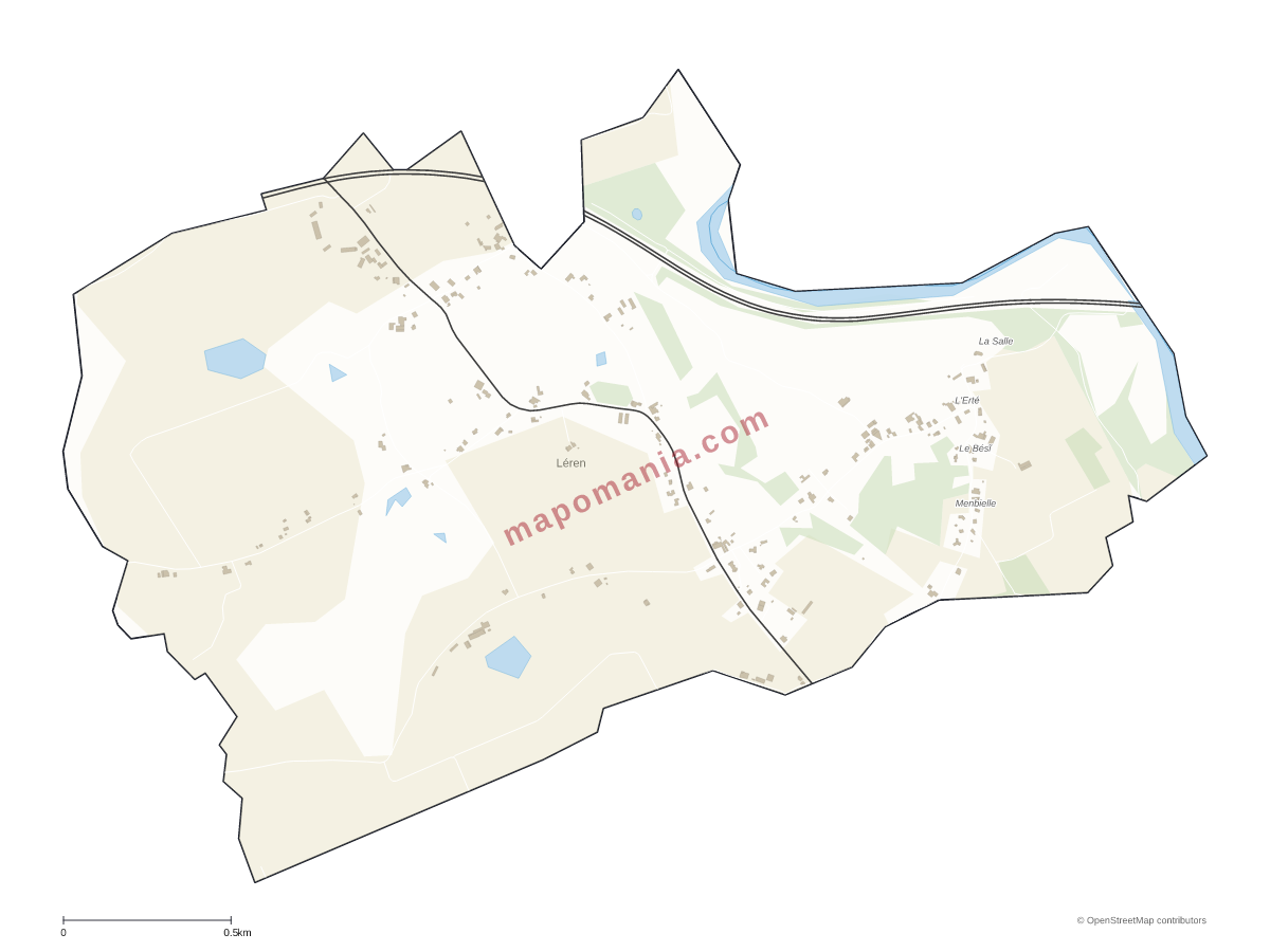 Carte de Léren à personnaliser