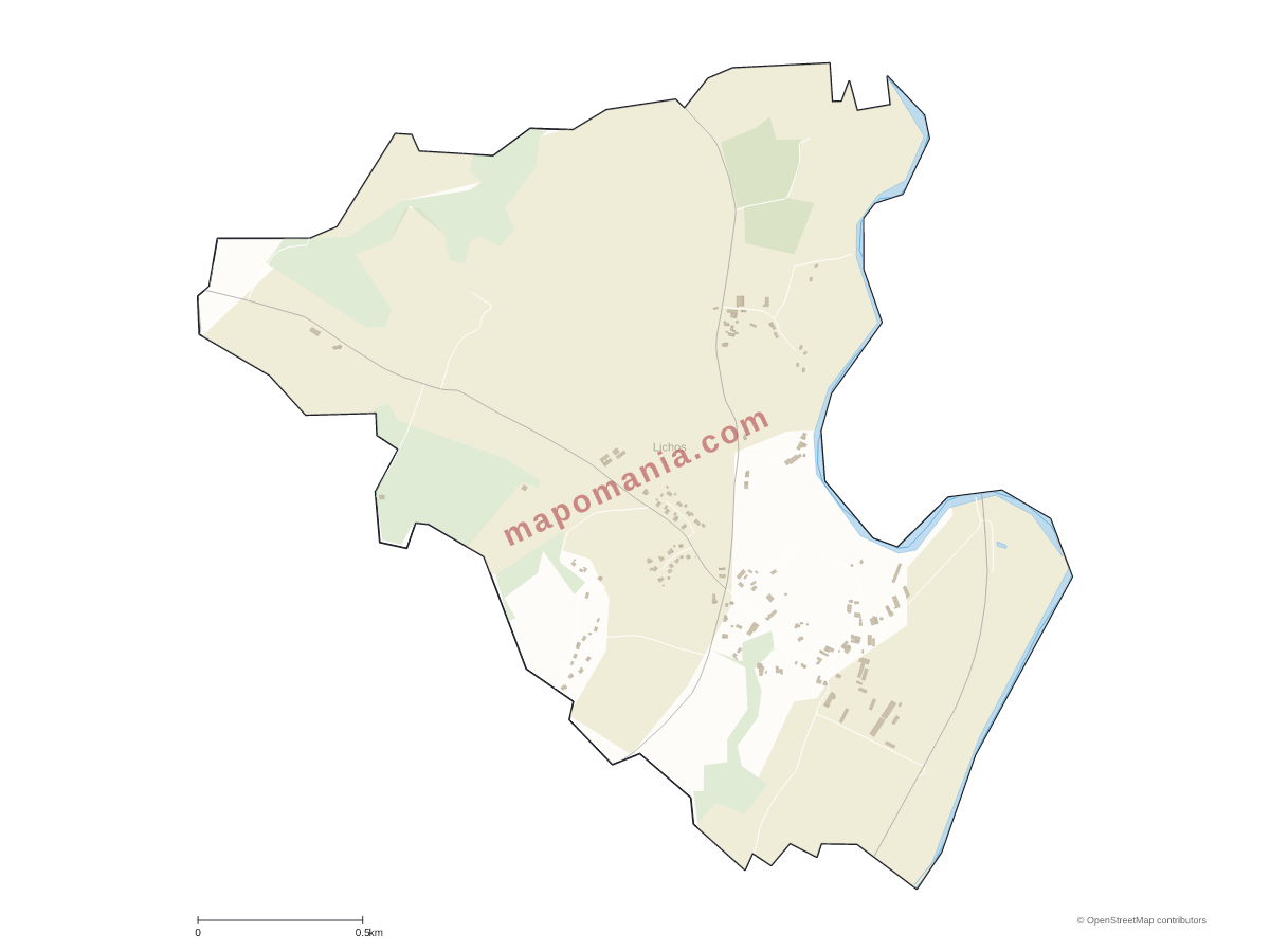 Carte de Lichos à personnaliser
