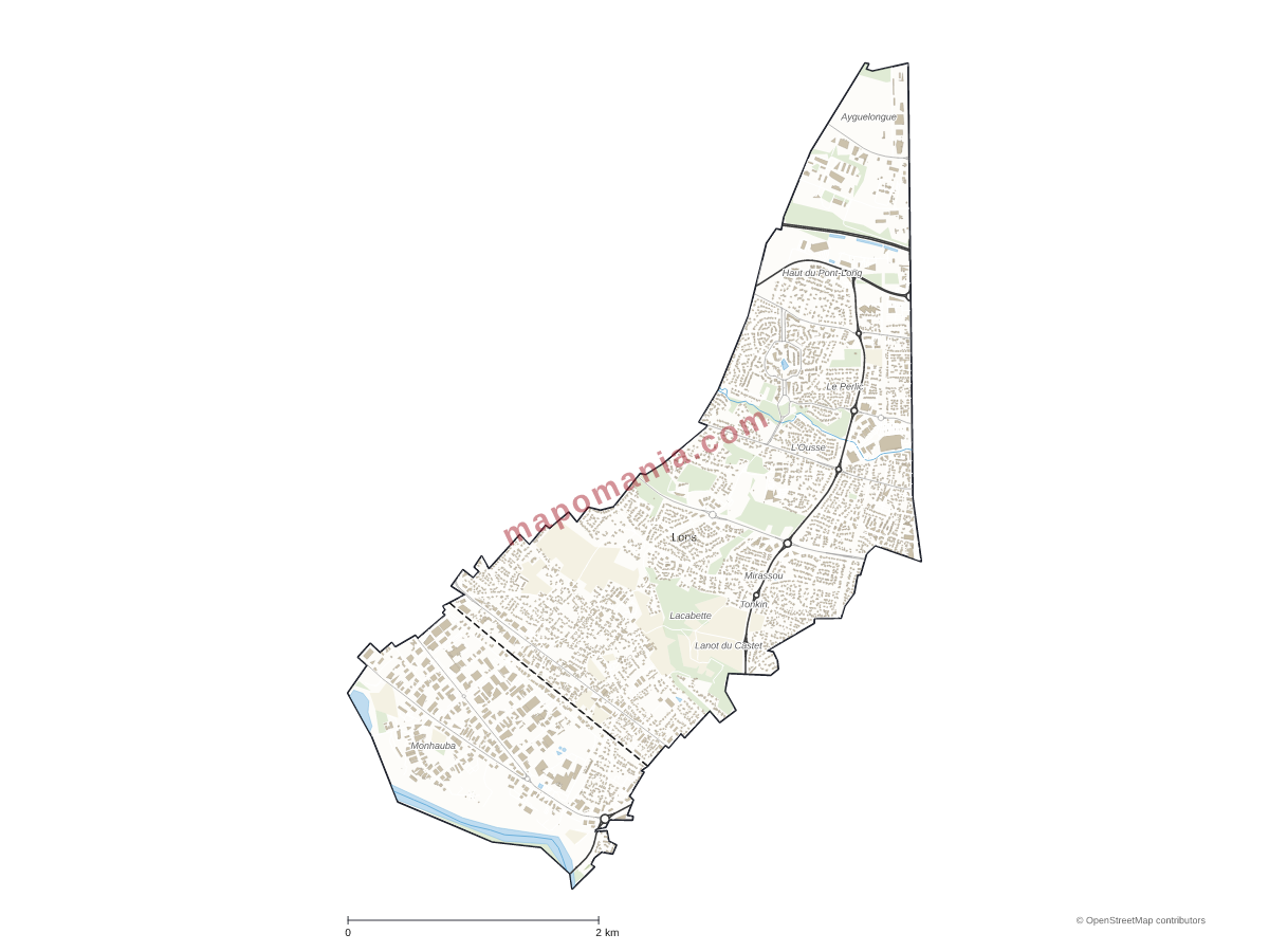 Carte de Lons à personnaliser