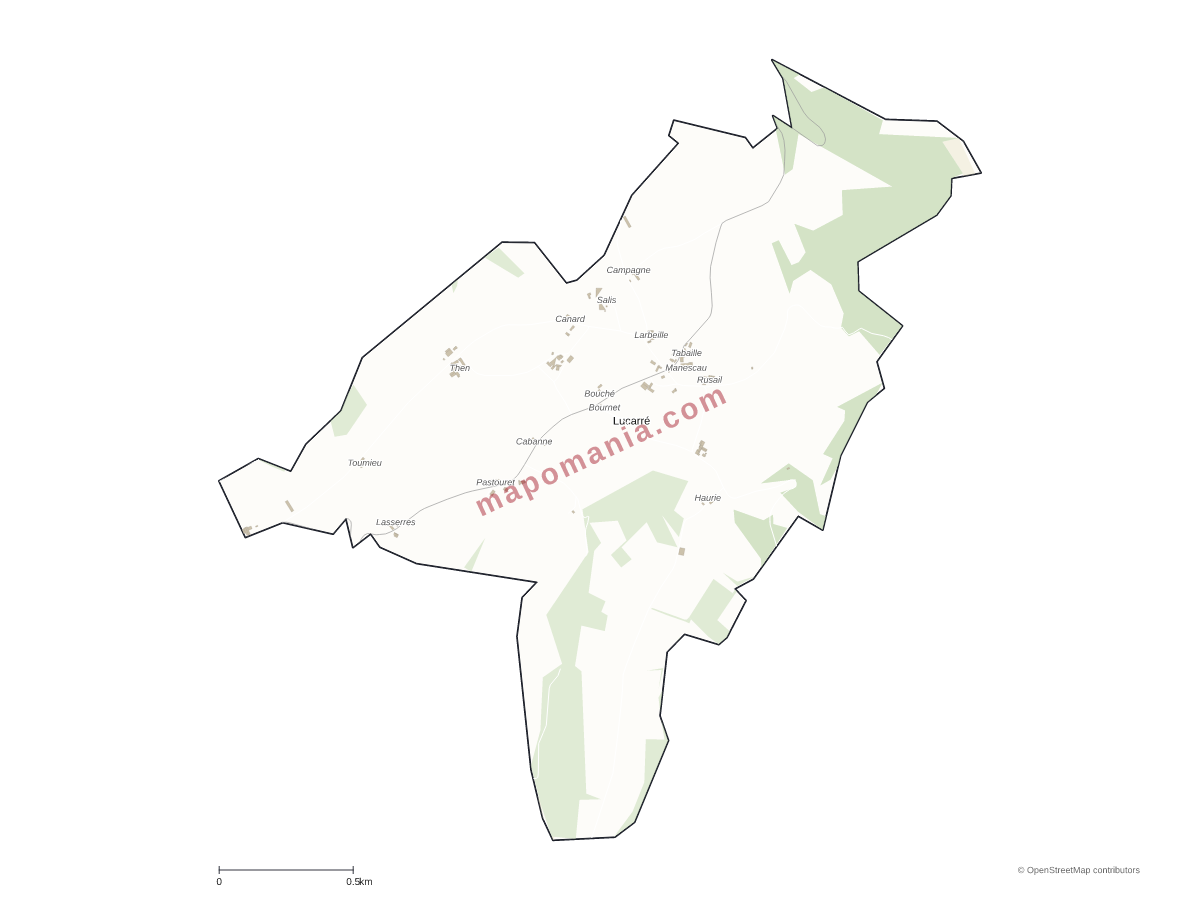 Carte de Lucarré à personnaliser