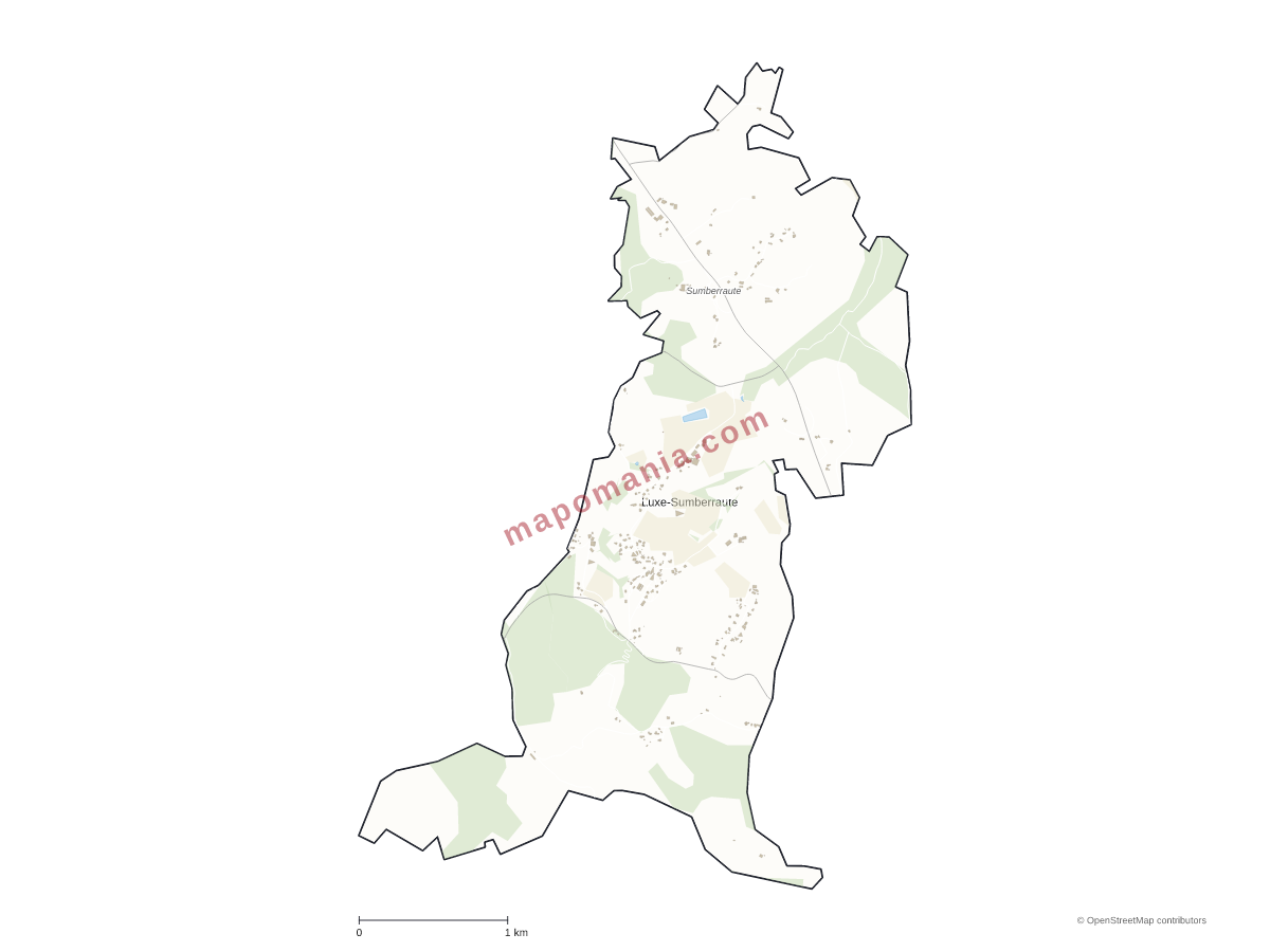 Carte de Luxe-Sumberraute à personnaliser