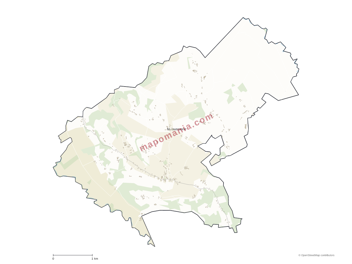 Carte de Malaussanne à personnaliser