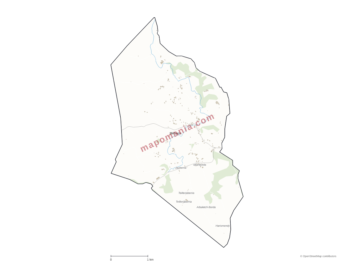 Carte de Méharin à personnaliser