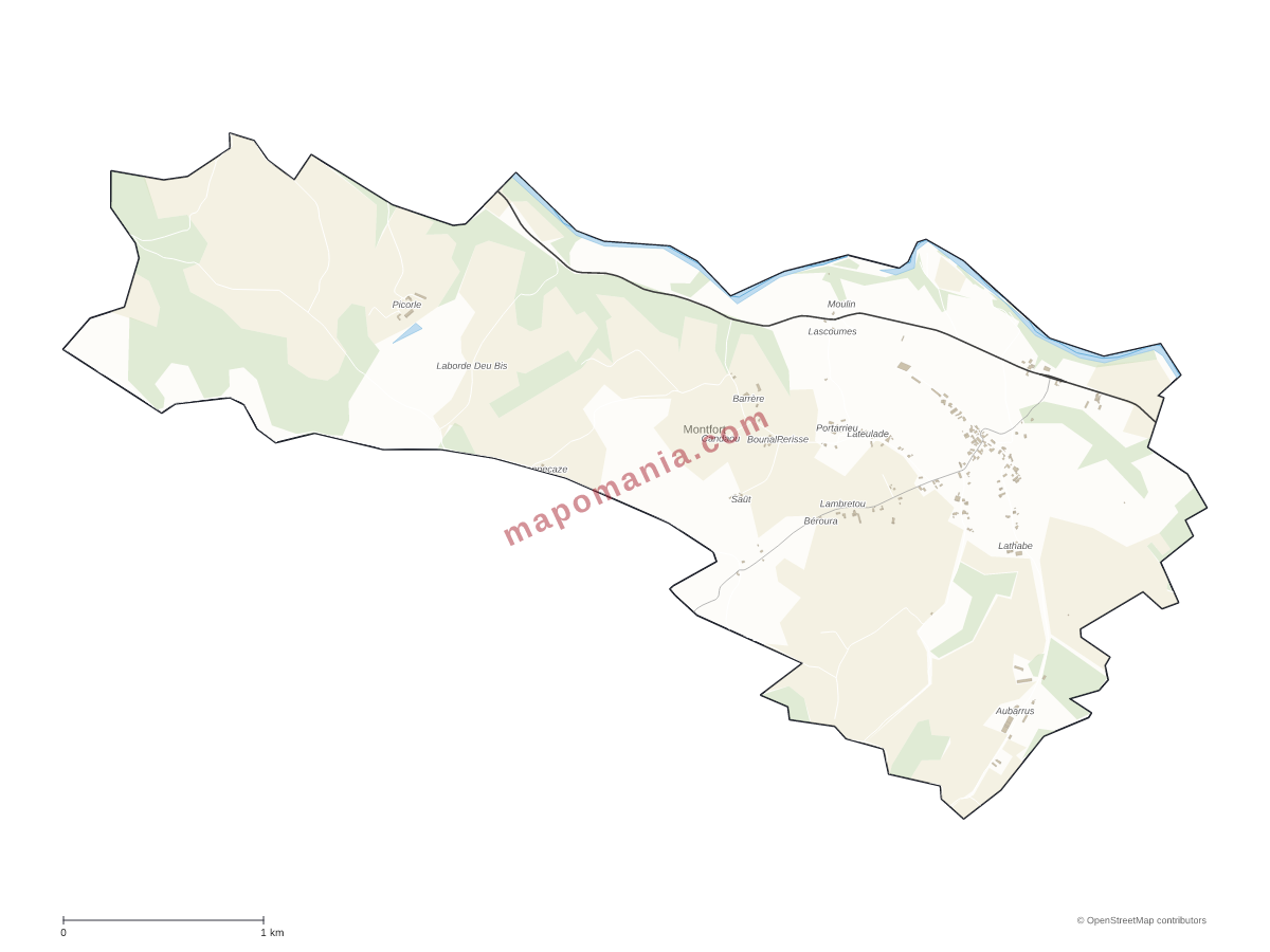 Carte de Montfort à personnaliser