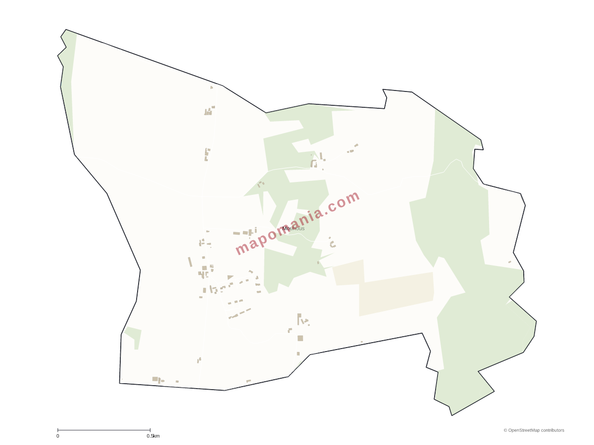 Carte de Mouhous à personnaliser