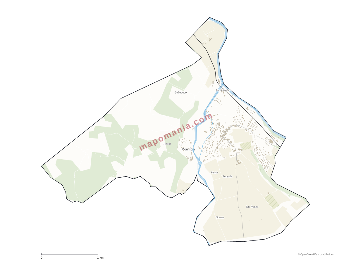 Carte de Moumour à personnaliser