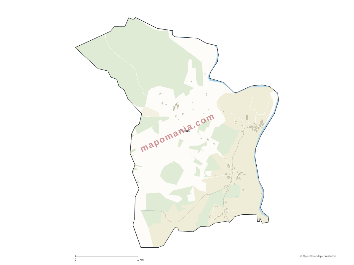 Carte de Nabas à personnaliser