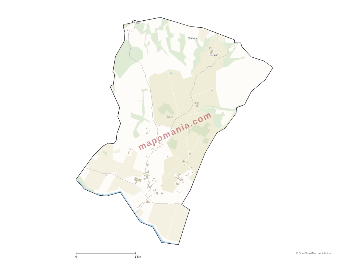 Carte de Narp à personnaliser