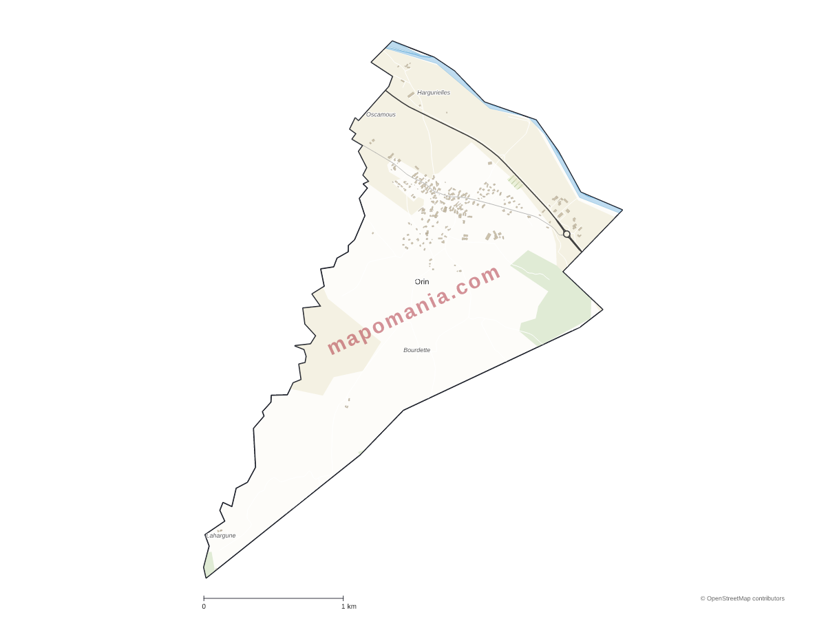 Carte de Orin à personnaliser