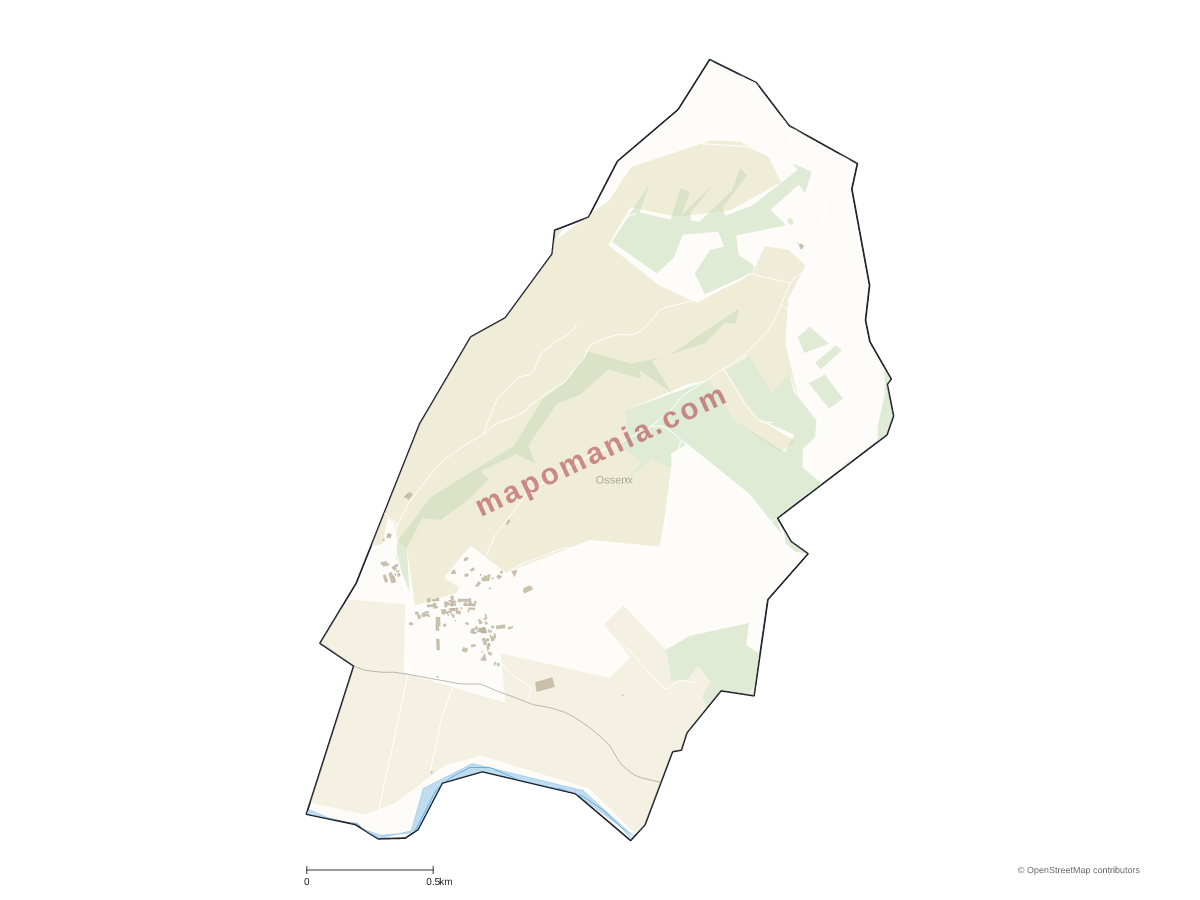 Carte de Ossenx à personnaliser