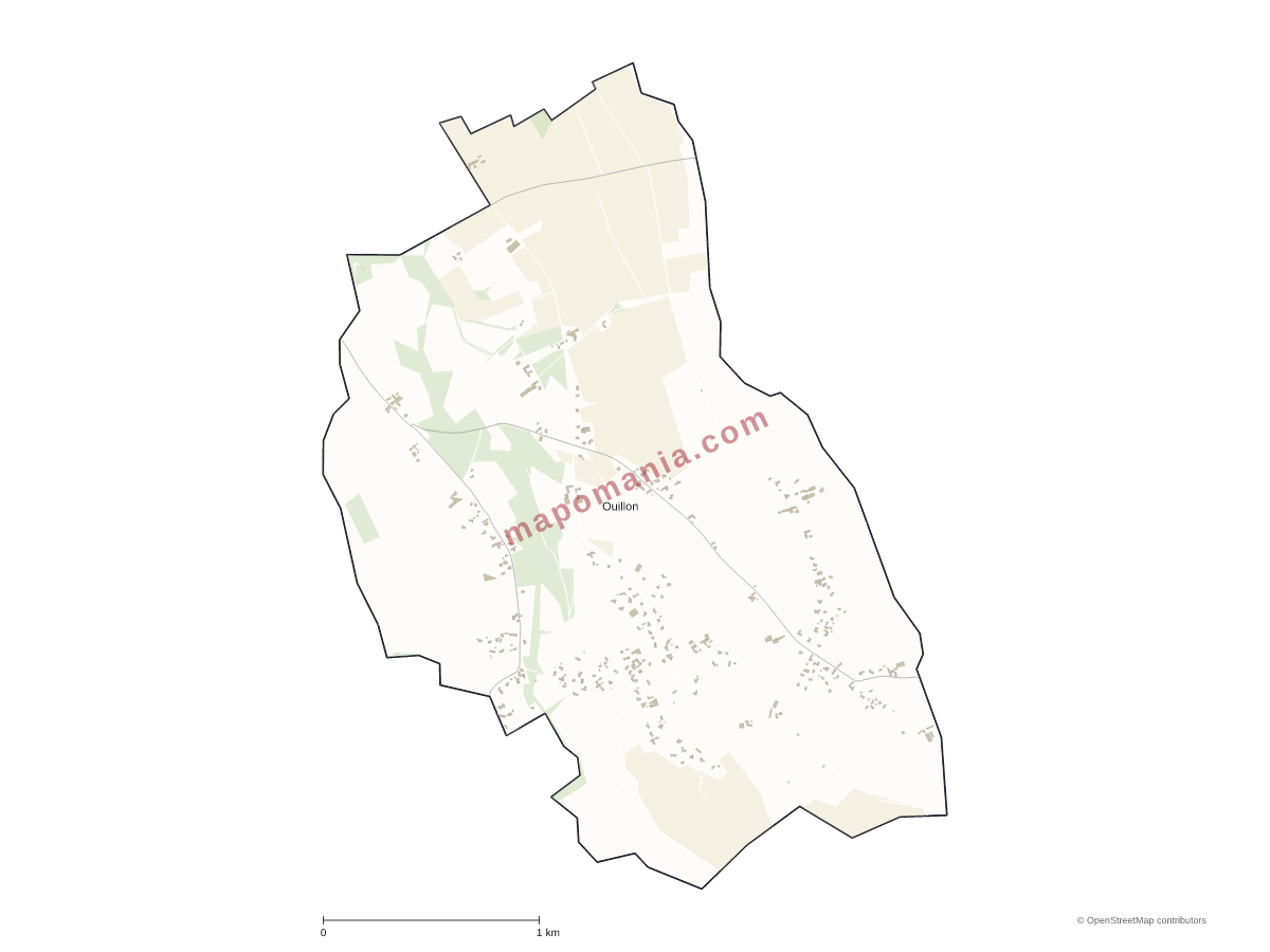 Carte de Ouillon à personnaliser