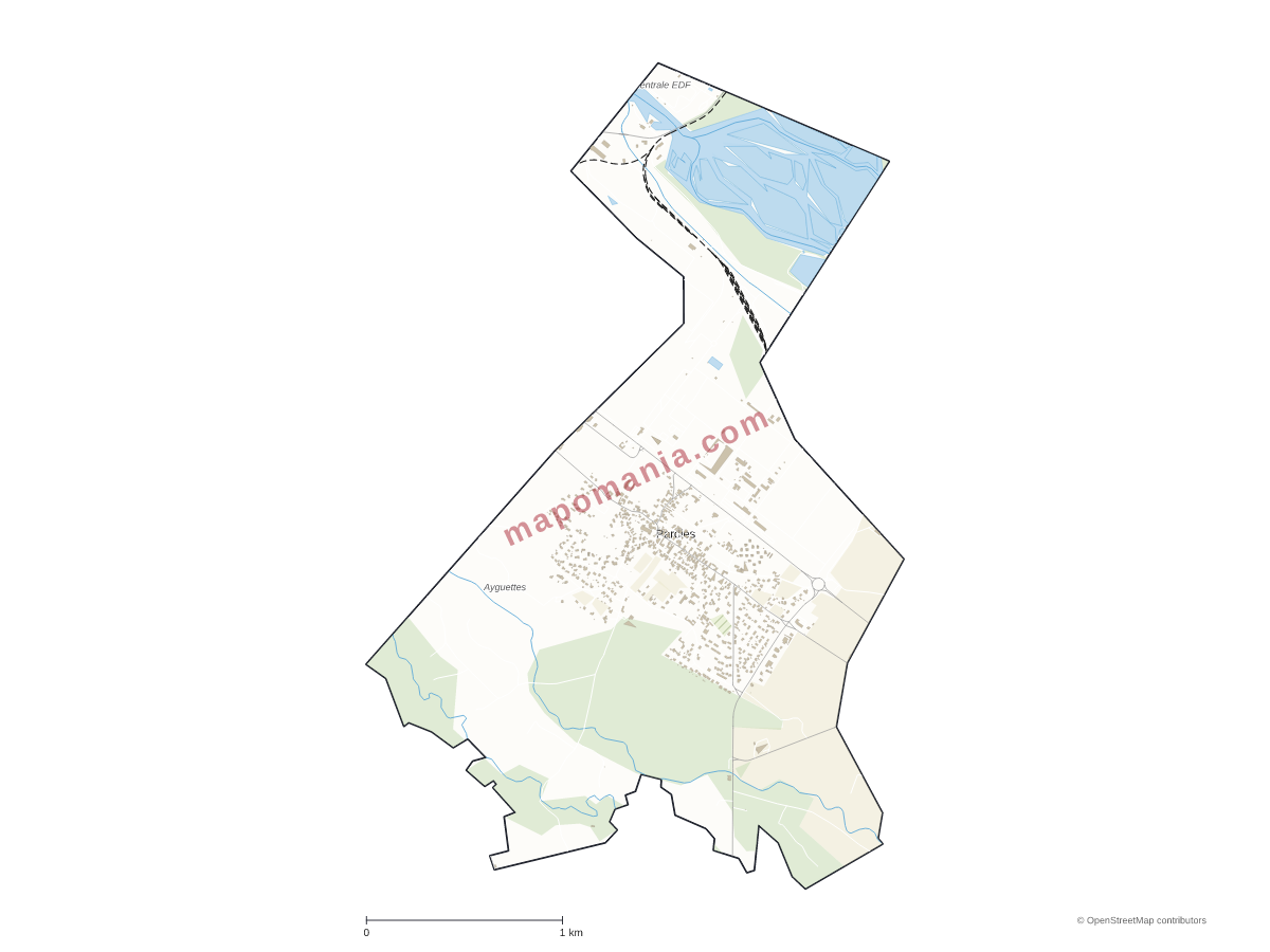 Carte de Pardies à personnaliser