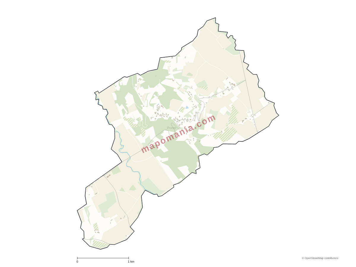 Carte de Portet à personnaliser