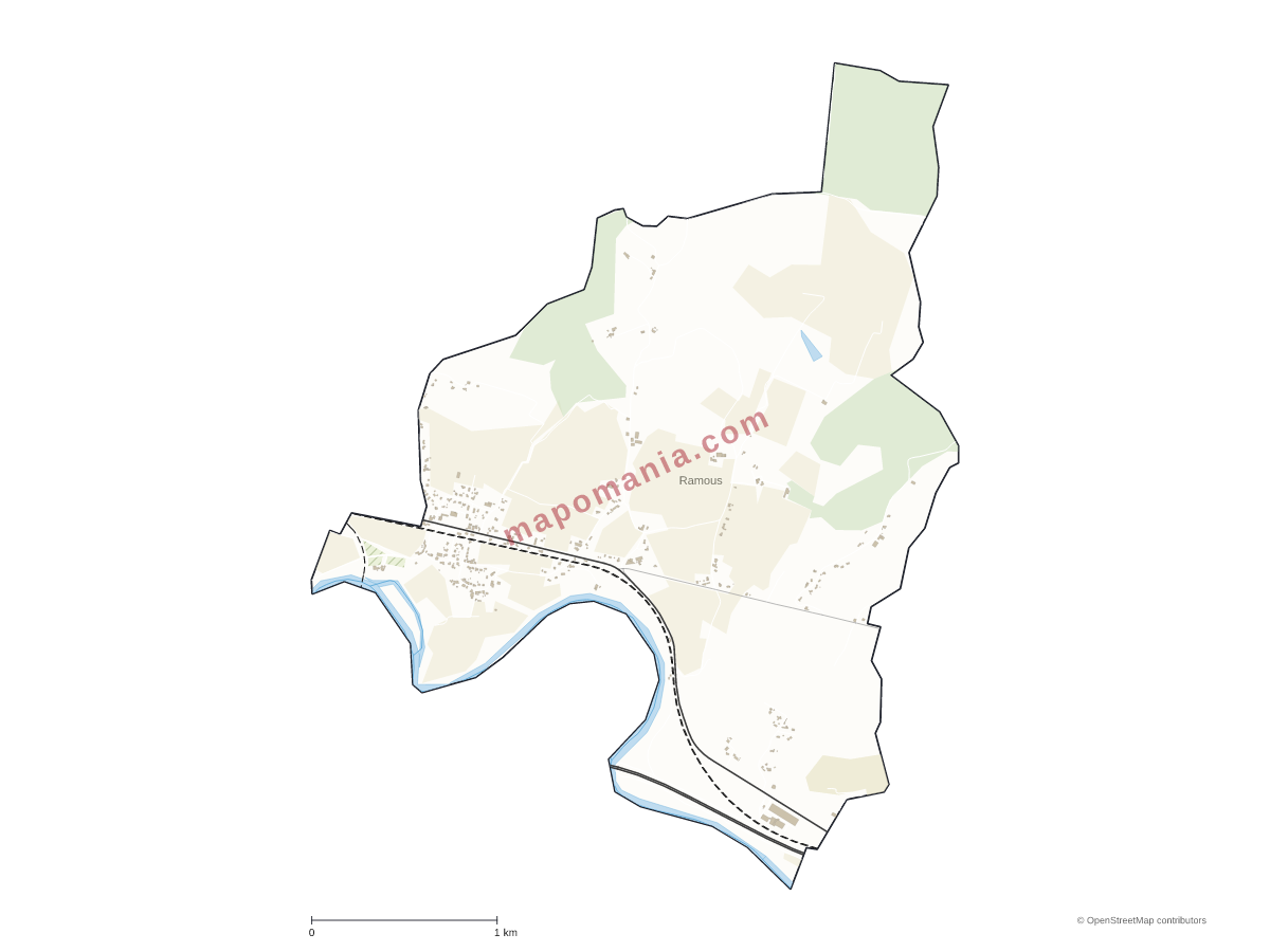 Carte de Ramous à personnaliser