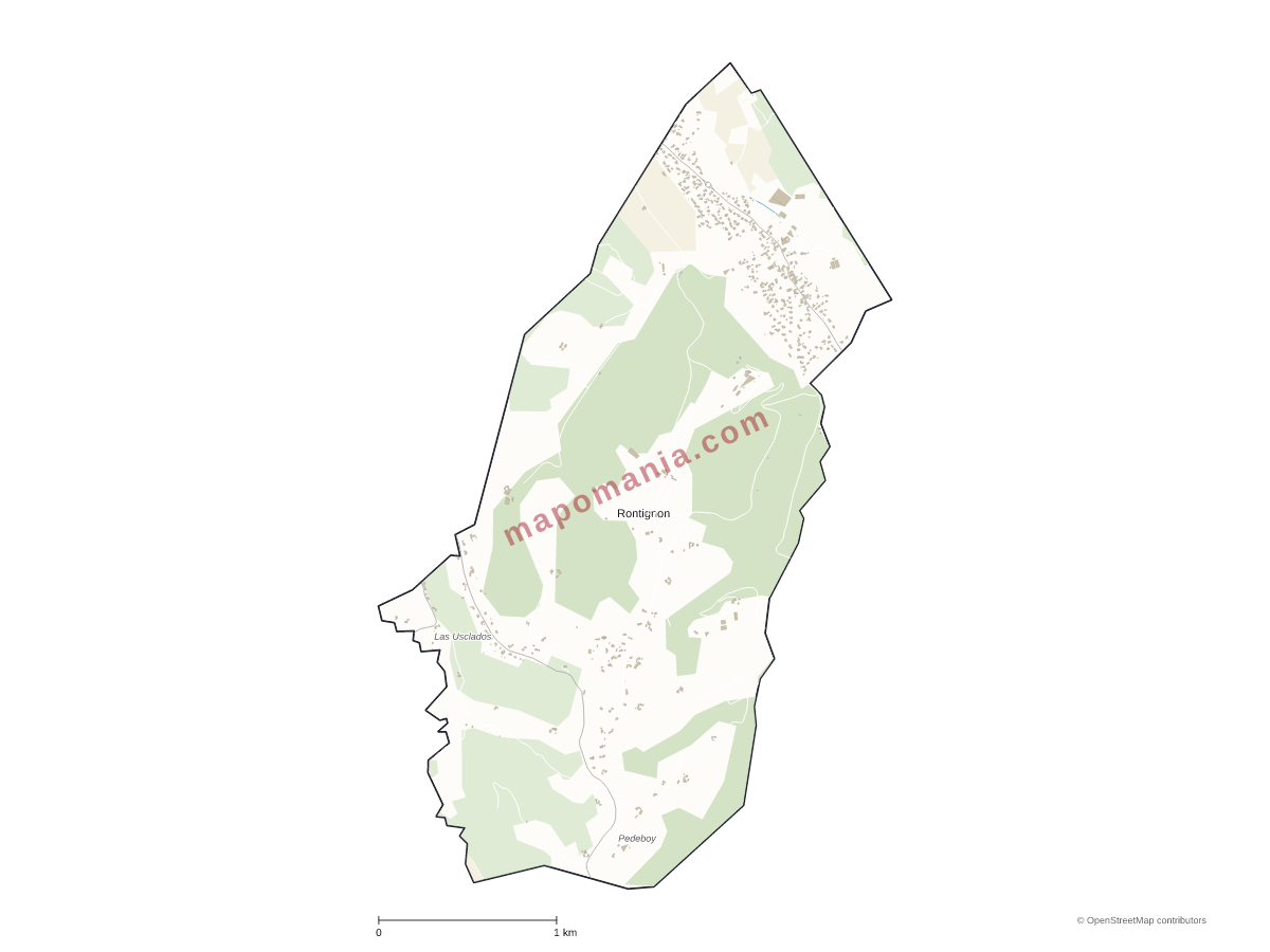 Carte de Rontignon à personnaliser