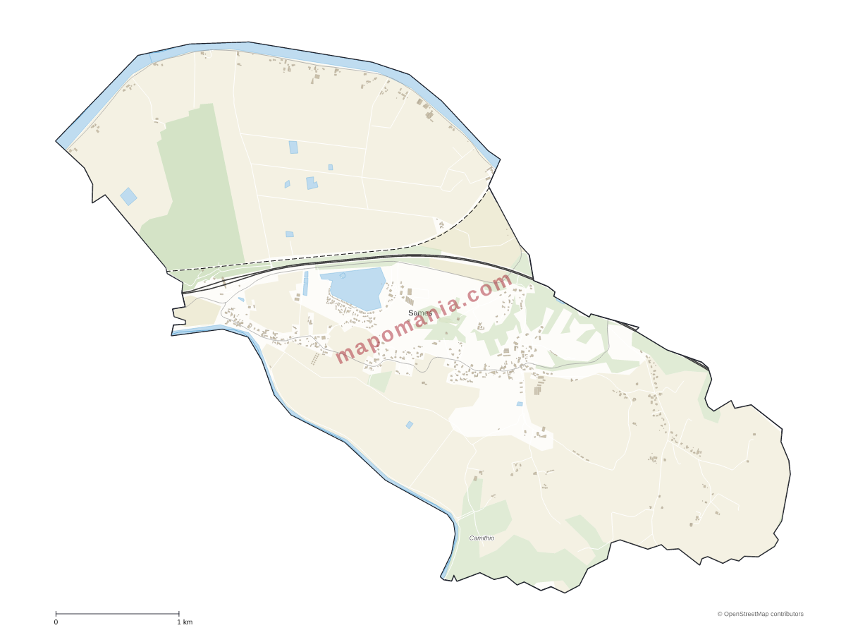 Carte de Sames à personnaliser