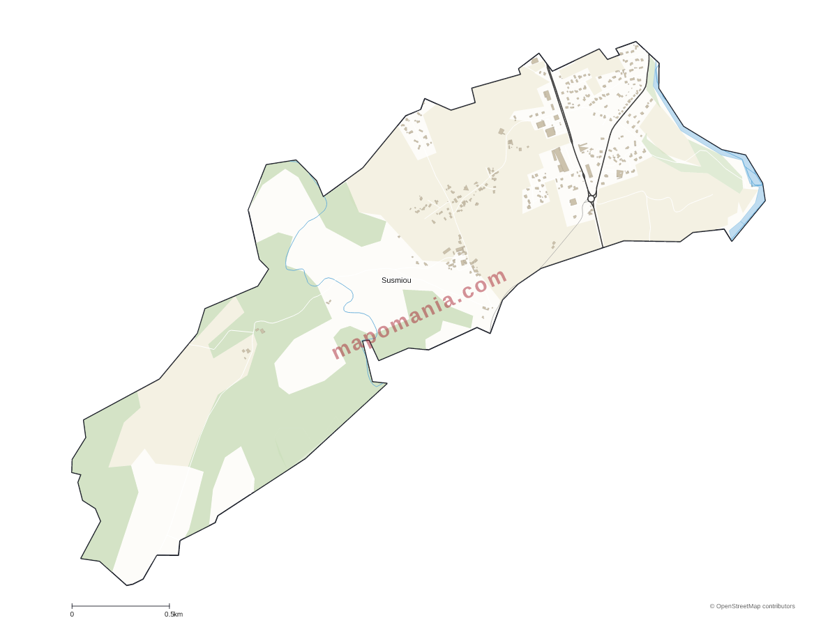 Carte de Susmiou à personnaliser