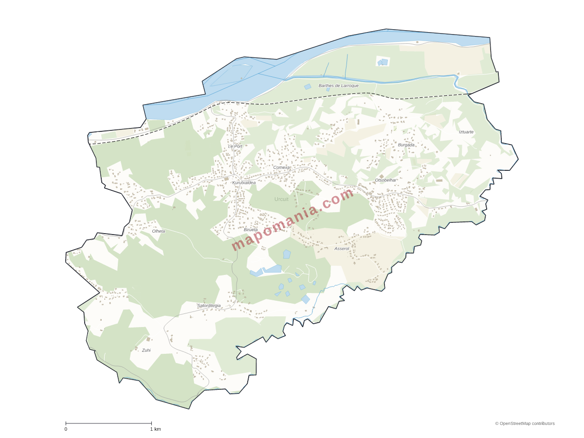 Carte de Urcuit à personnaliser
