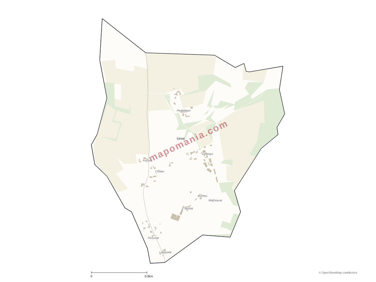 Carte de Urost à personnaliser