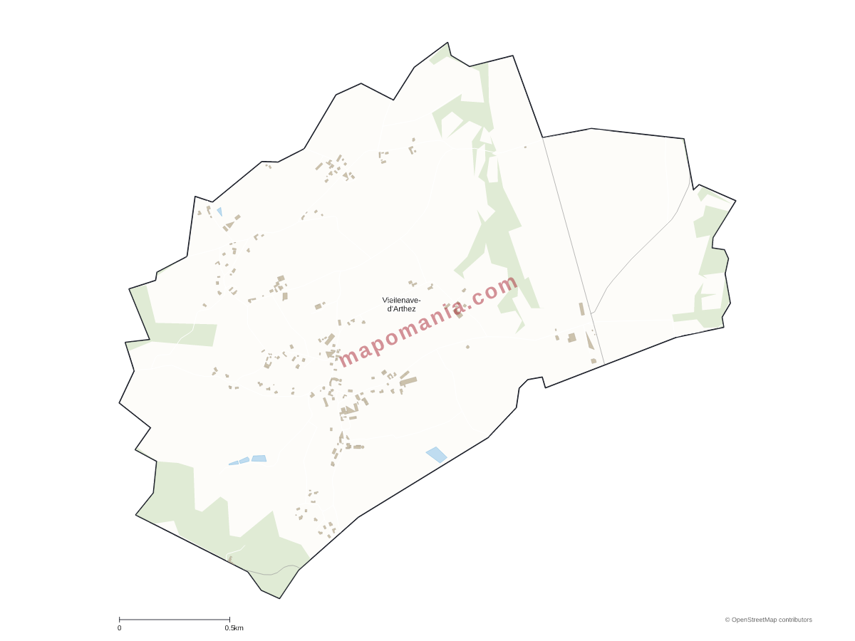 Carte de Viellenave-d'Arthez à personnaliser