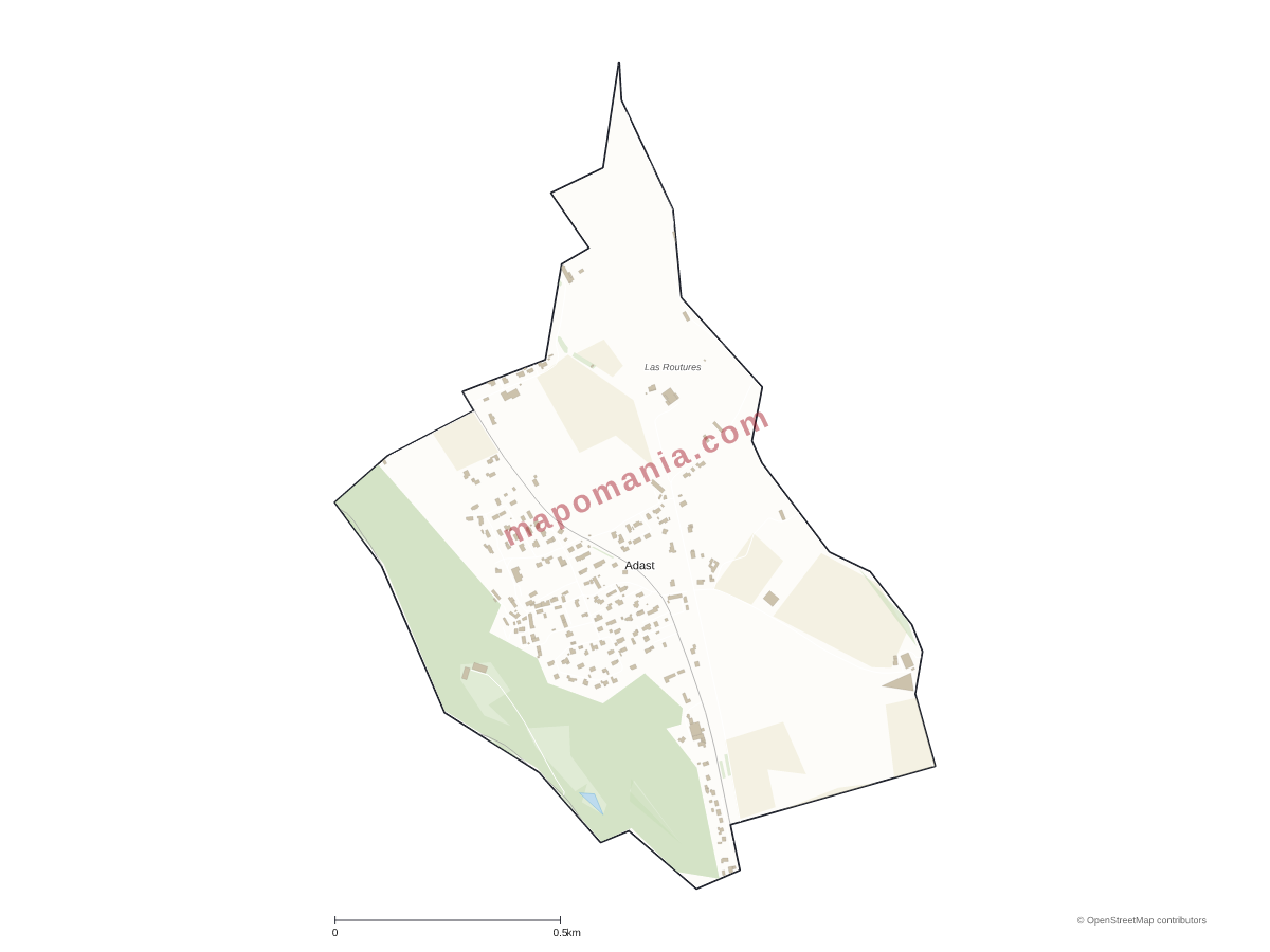 Carte de Adast à personnaliser